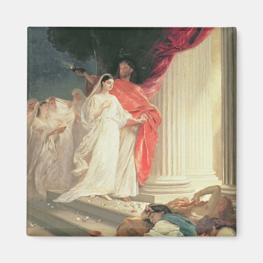 Parable of the Wise and Foolish Virgins, 1886 Magneet (Voorkant)