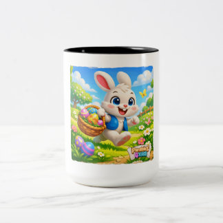 Parables4Kids Easter Bunny Tweekleurige Koffiemok
