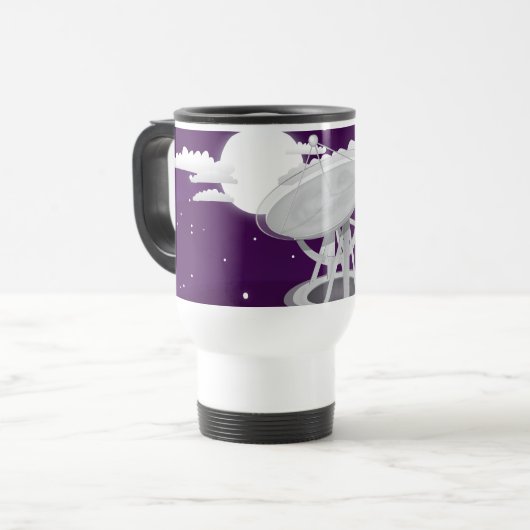 Parabole antenne reisbeker (Voorkant links)