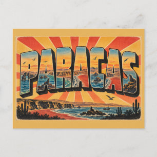 Paracas Nationaal Reservaat Woestijnkust Kunst Briefkaart