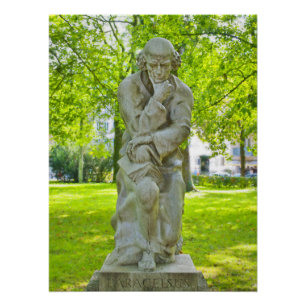 Paracelsus-monument in Salzburg Perfect Poster