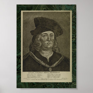 Paracelsus: Occultist Portret uit de 17e eeuw Poster