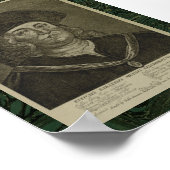 Paracelsus: Occultist Portret uit de 17e eeuw Poster (Hoek)