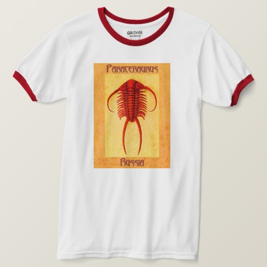 Paraceraurus fossiel trilobite t-shirt (Design voorkant)