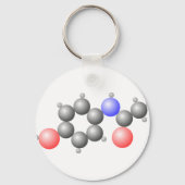 Paracetamol Molecule Sleutelhanger (Voorkant)