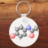 Paracetamol Molecule Sleutelhanger (Voorkant)