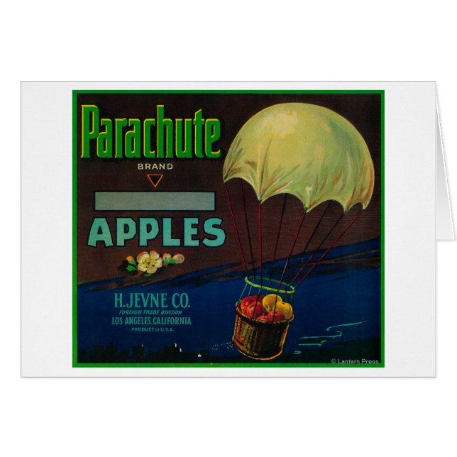 Parachute Apple-label (Voorkant Horizontaal)