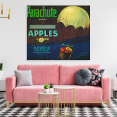 Parachute Apple-label Canvas Afdruk (Insitu (Woonkamer))