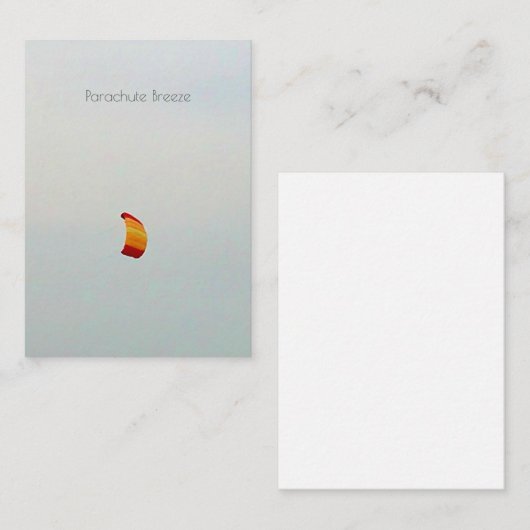 Parachute Breeze Custom Notecard Notitiekaartje (Voorkant / Achterkant)