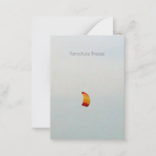 Parachute Breeze Custom Notecard Notitiekaartje