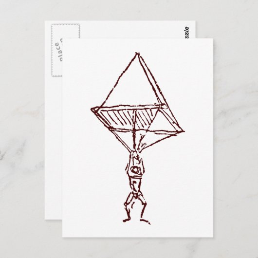 parachute briefkaart (Voorkant / Achterkant)