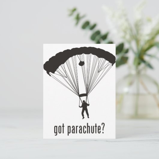 Parachute Briefkaart (Staand voorkant)