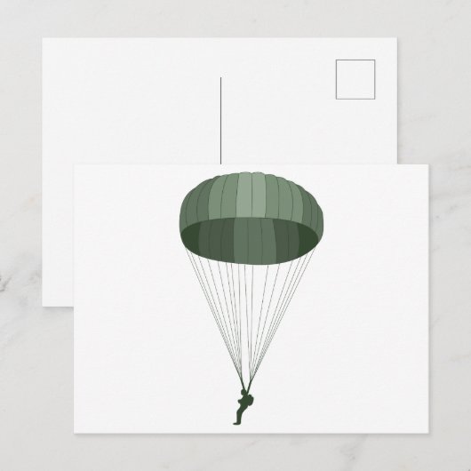 Parachute Briefkaart (Voorkant / Achterkant)