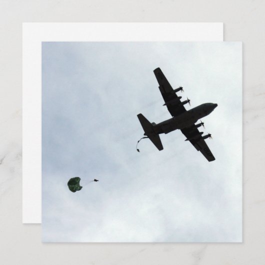 Parachute Drop EC-130H Compass Call Kaart (Voorkant / Achterkant)