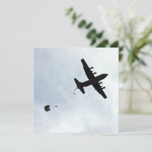 Parachute Drop EC-130H Compass Call Kaart (Staand voorkant)