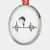 Parachute frequentie metalen ornament (Links)