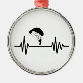 Parachute frequentie metalen ornament (Voorkant)