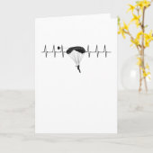 Parachute hartslag Skydive Pulse Kaart (Gele Bloem)