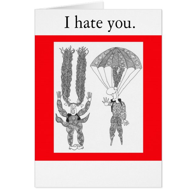 parachute, ik haat je. (Voorkant)