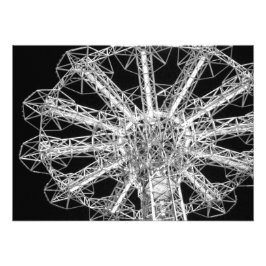 'Parachute Jump Close-up' Fotoprint Foto Afdruk