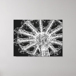 'Parachute Jump Close-up' Ingepakt Canvas Print