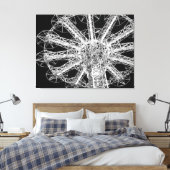 'Parachute Jump Close-up' Ingepakt Canvas Print (Insitu (Slaapkamer))