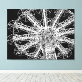 'Parachute Jump Close-up' Ingepakt Canvas Print (Insitu (Houten vloer))