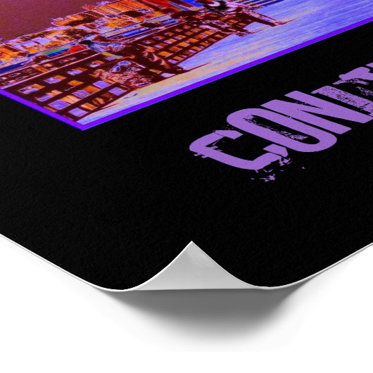 Parachute Jump Psychedelic Poster (Hoek)