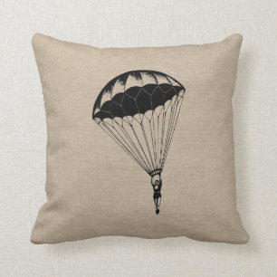 parachute linen burlap steampunk circus kussen