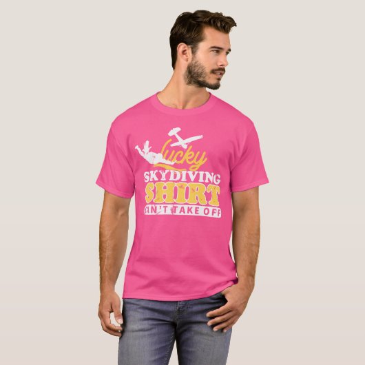 parachute met skydiver t-shirt (Voorkant volledig)