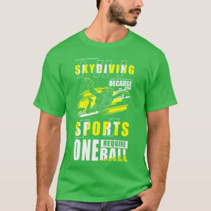 Parachute parachutespringen vliegsport vrienden t-shirt