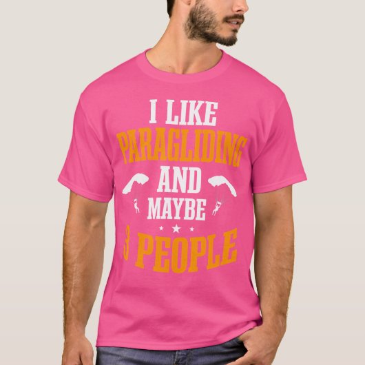 Parachute Paragliders Thermals Skydivi T-shirt (Voorkant)