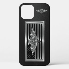 Parachute Rigger Gepersonaliseerd stalen vlag Case-Mate iPhone Case
