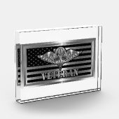 Parachute Rigger Veteran Flag Fotoblokken (Links)