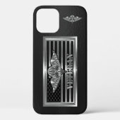 Parachute Rigger Veteran Steel Flag Case-Mate iPhone Case (Achterkant)