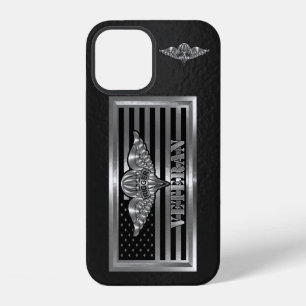 Parachute Rigger Veteranen Stalen Vlag iPhone 12 Hoesje