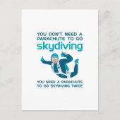 Parachute Skydiving Briefkaart (Voorkant)