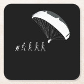 Parachutes die de evolutie aanwakkeren kartonnen onderzetters (Voorkant)