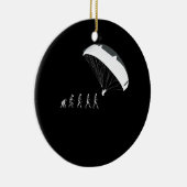 Parachutes die de evolutie aanwakkeren keramisch ornament (Rechts)