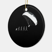 Parachutes die de evolutie aanwakkeren keramisch ornament (Links)