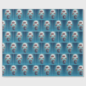 Parachutes voor het bezorgen van een kerstcadeau cadeaupapier (Vlak)