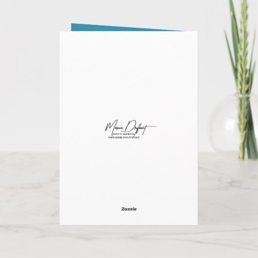 Parachutes voor het bezorgen van een kerstcadeau kaart (Achterkant)