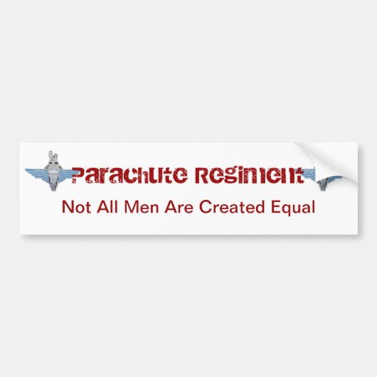 parachuteschema - gelijk bumpersticker (Voorkant)