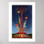  parachuteslag op Coney Island Poster (Voorkant)