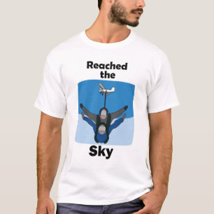 Parachutespringen Bereikte De Hemel Parachutist Ve T-shirt
