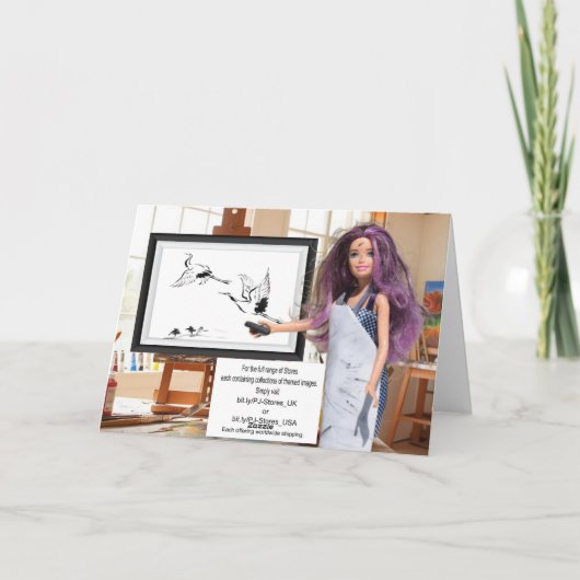 Parachutespringen met de Kerstman. Kaart (Achterkant)