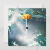 Parachutespringen over de Niagara-watervallen in e Kaart (Voorkant)