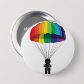 Parachutespringen Ronde Button 7,6 Cm (Voorkant /achterkant)