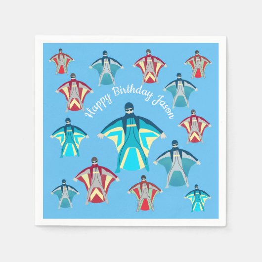 Parachutespringen Servet (Voorkant)