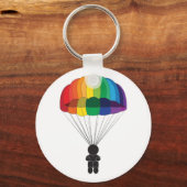 Parachutespringen Sleutelhanger (Voorkant)